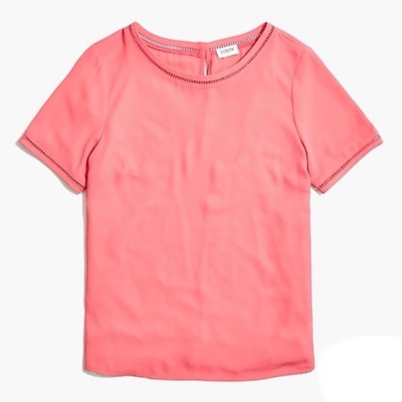 J. Crew Ladder Trim Top Coral Size Small - Picture 5 of 13